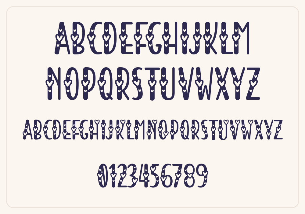Always Amora alphabet A to Z