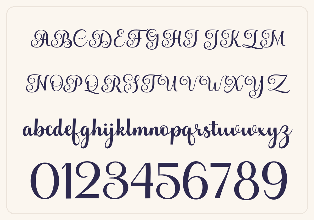 Andelintia alphabet A to Z