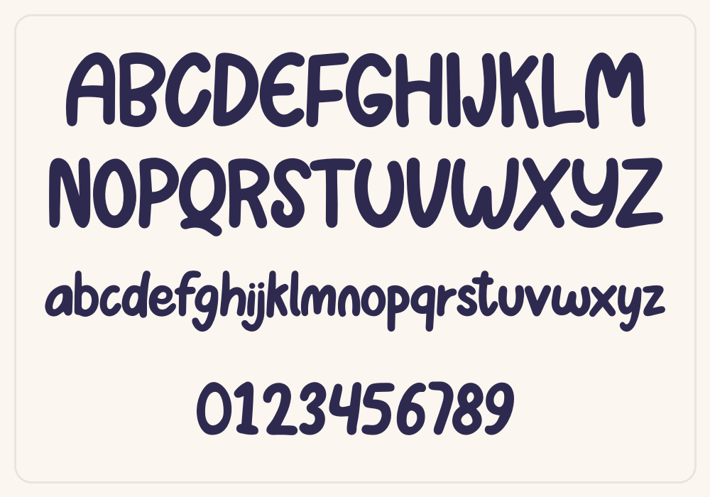 CHOCO DONUT alphabet A to Z