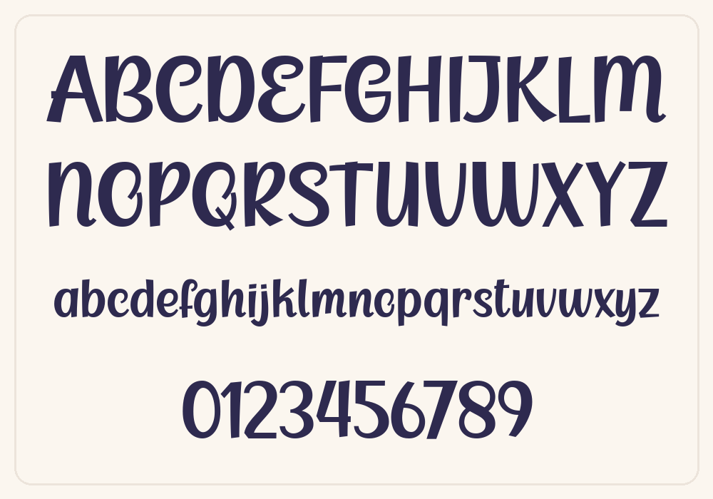 Cute Kitchen alphabet A to Z