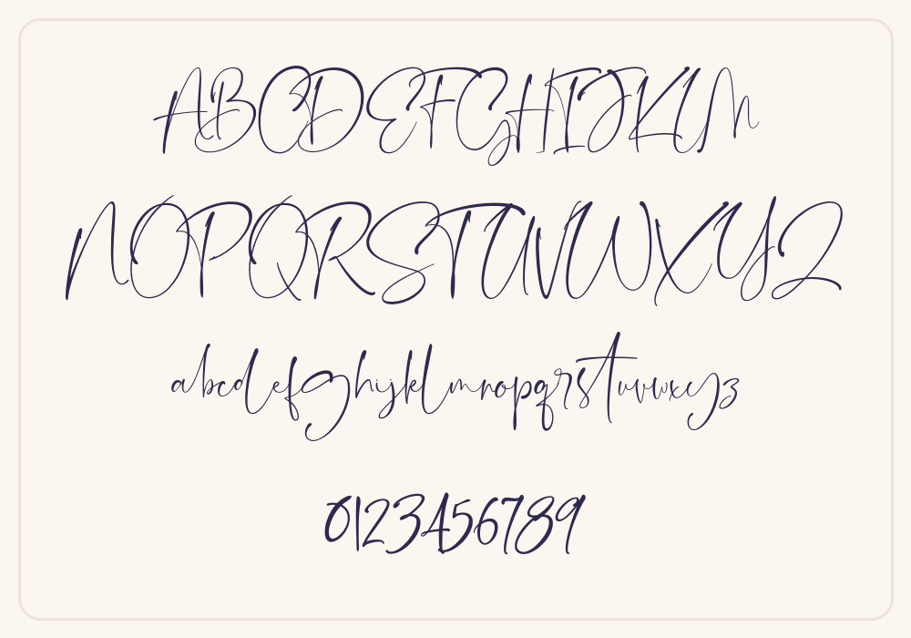 Ernesthuge alphabet A to Z