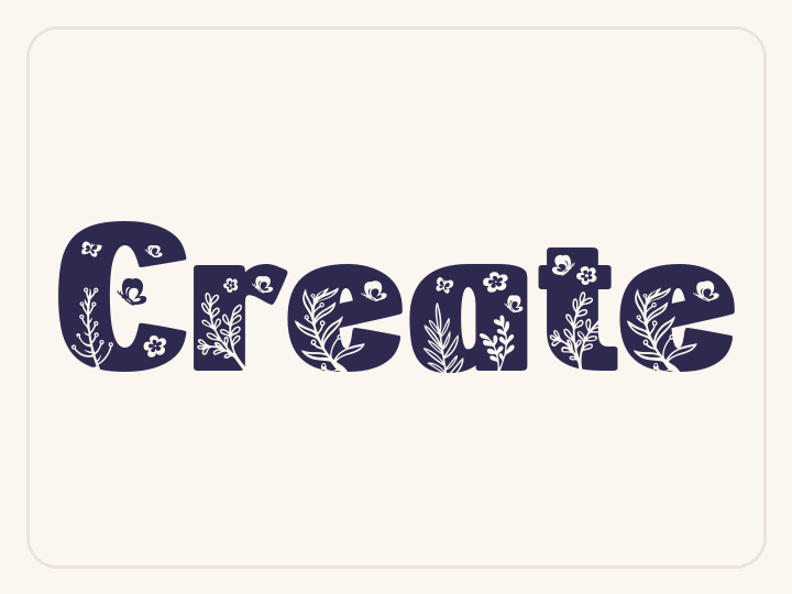 Flora Garden free font preview