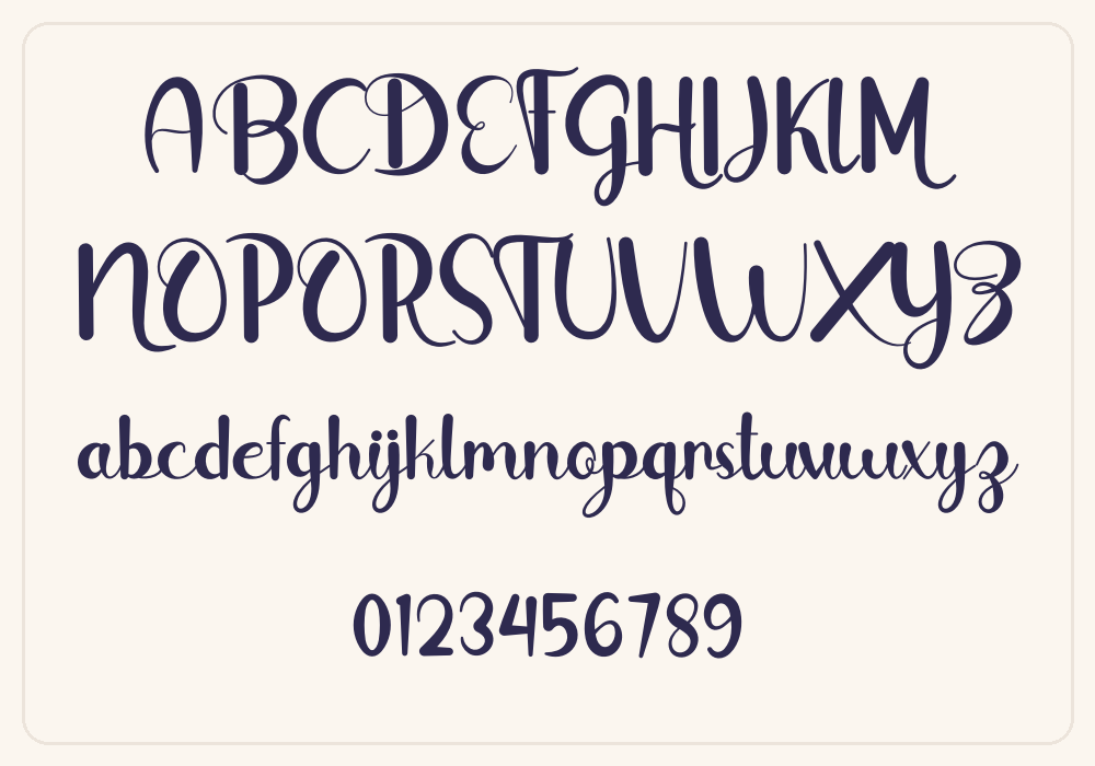 TheRain Bold alphabet A to Z